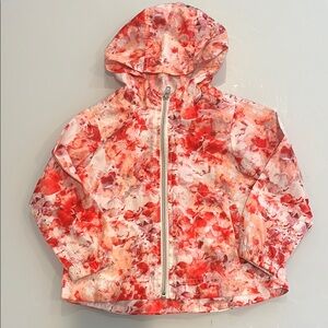 Zara Red and Pink floral windbreaker